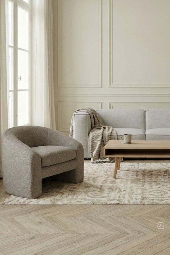Loungestol taupe - 2