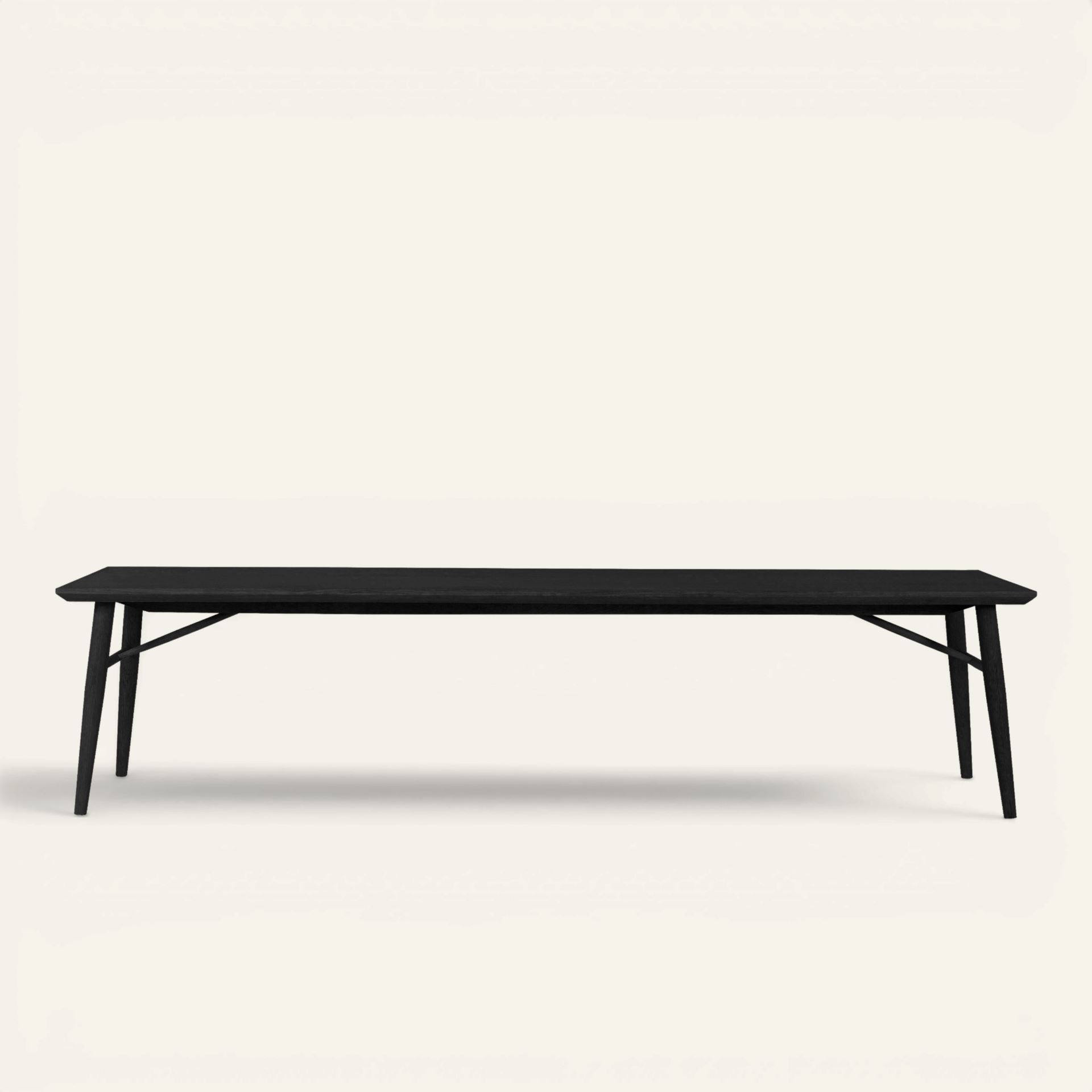 Spisebenk svart - 40x190x45 cm svart - 1