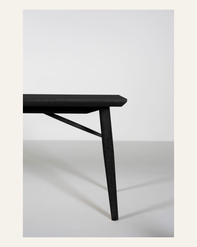 Spisebenk svart - 40x190x45 cm svart - 1