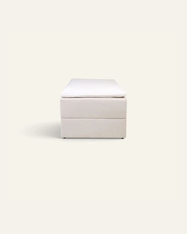 Seng med oppbevaring beige - 90x200x59 cm beige - 1