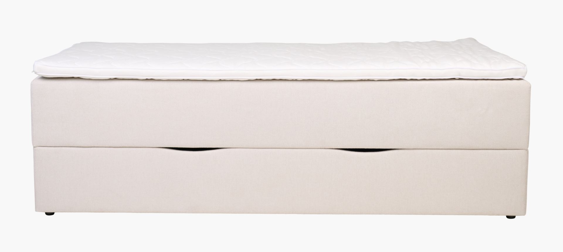 Seng med oppbevaring beige - 120x200x59 cm beige - 1