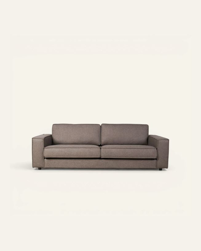 3 seter sofa brun - 222x95x79 cm brun - 1