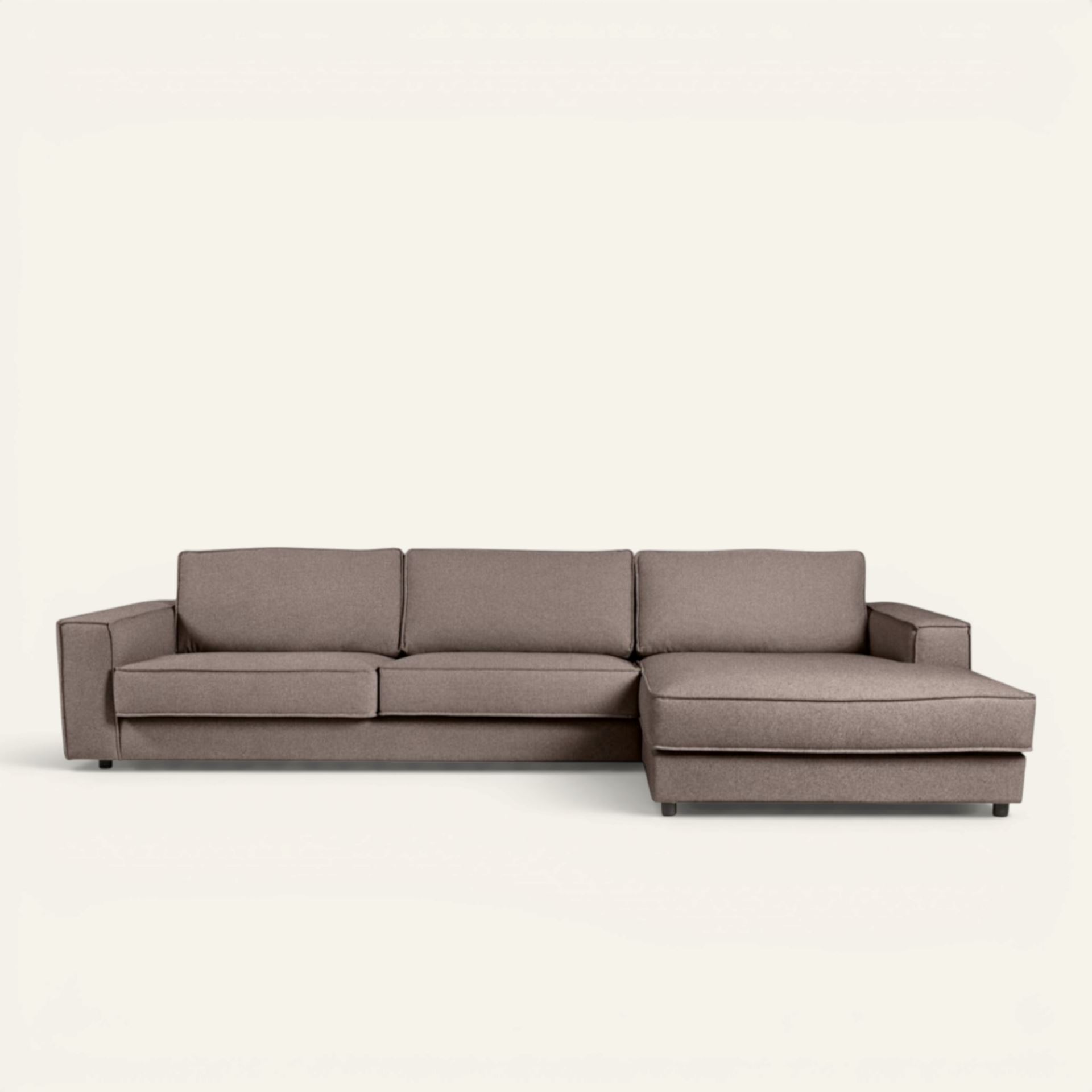 Sofa sjeselong høyre brun - 315x156x79 cm brun - 1