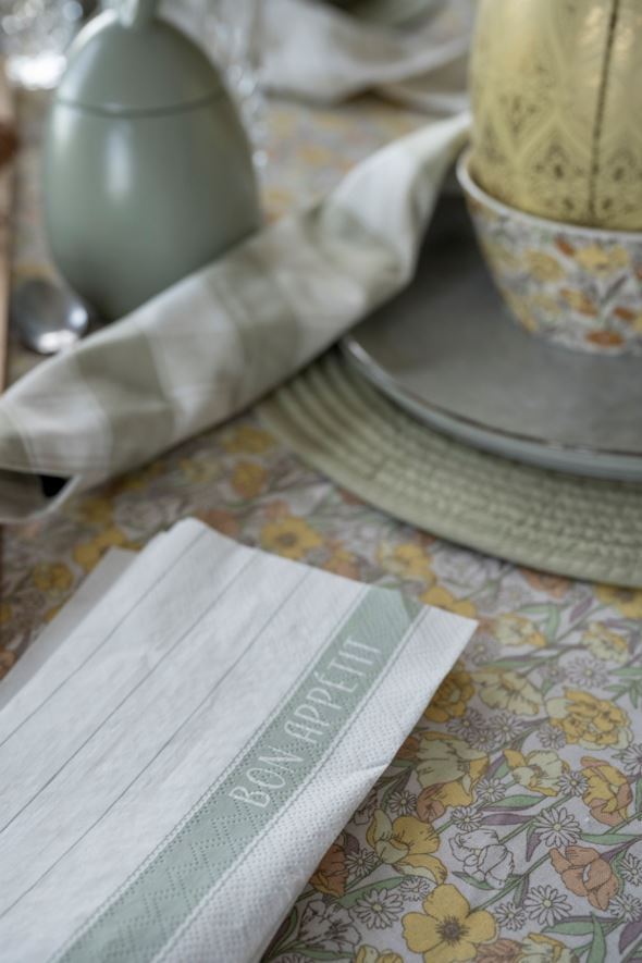 Kjøkkenservietter lys grønn - 3