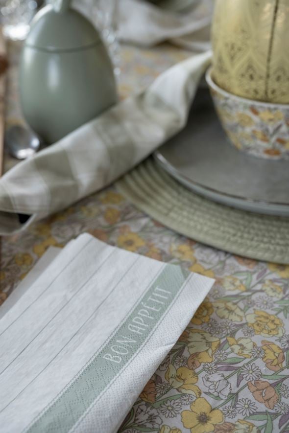 Kjøkkenservietter lys grønn - 3