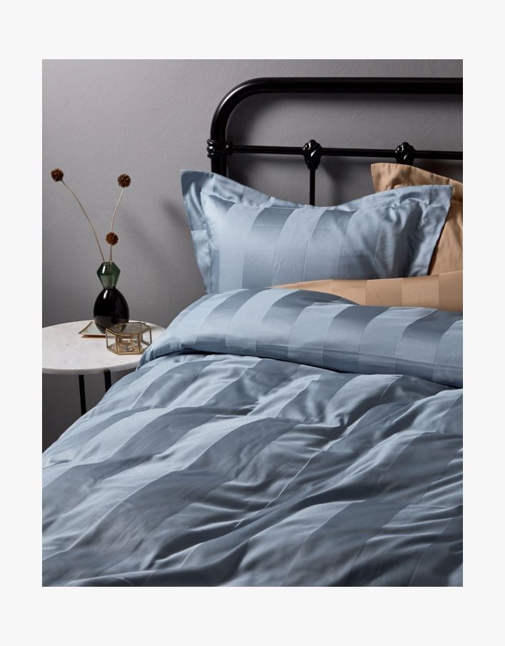 Sateng sengesett tåkeblå - 140x200 cm tåkeblå - 1
