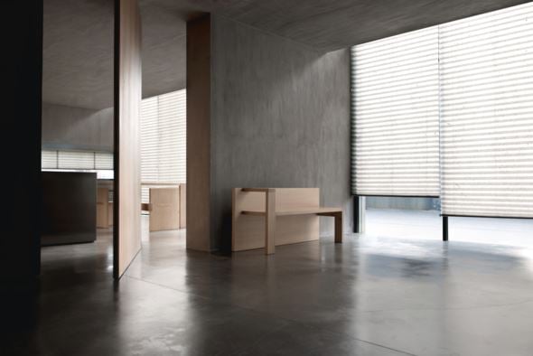 Premium enkel plissegardin med snortrekk 25 mm multi - 2