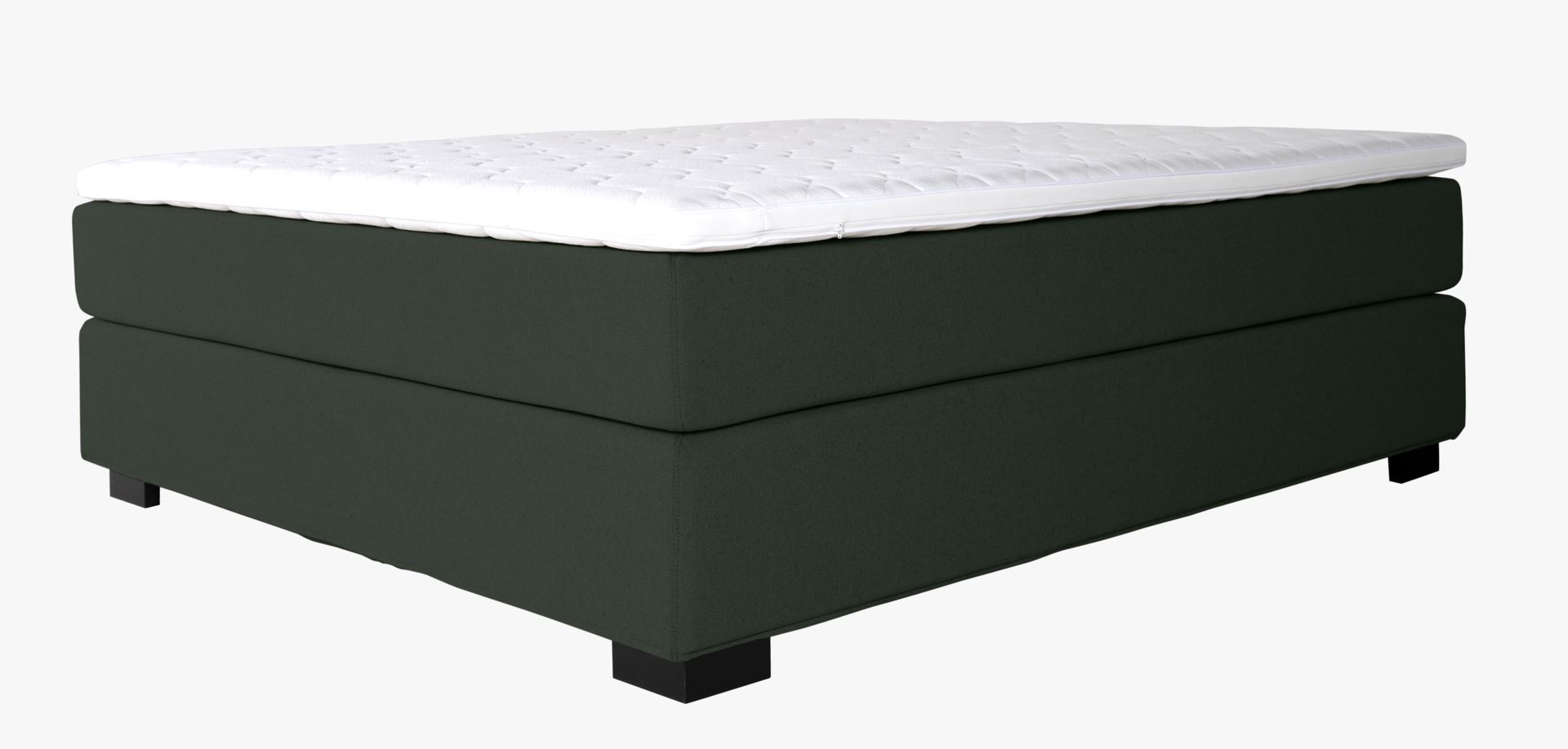 Kontinentalseng medium og fast komfort olivengrønn - 2