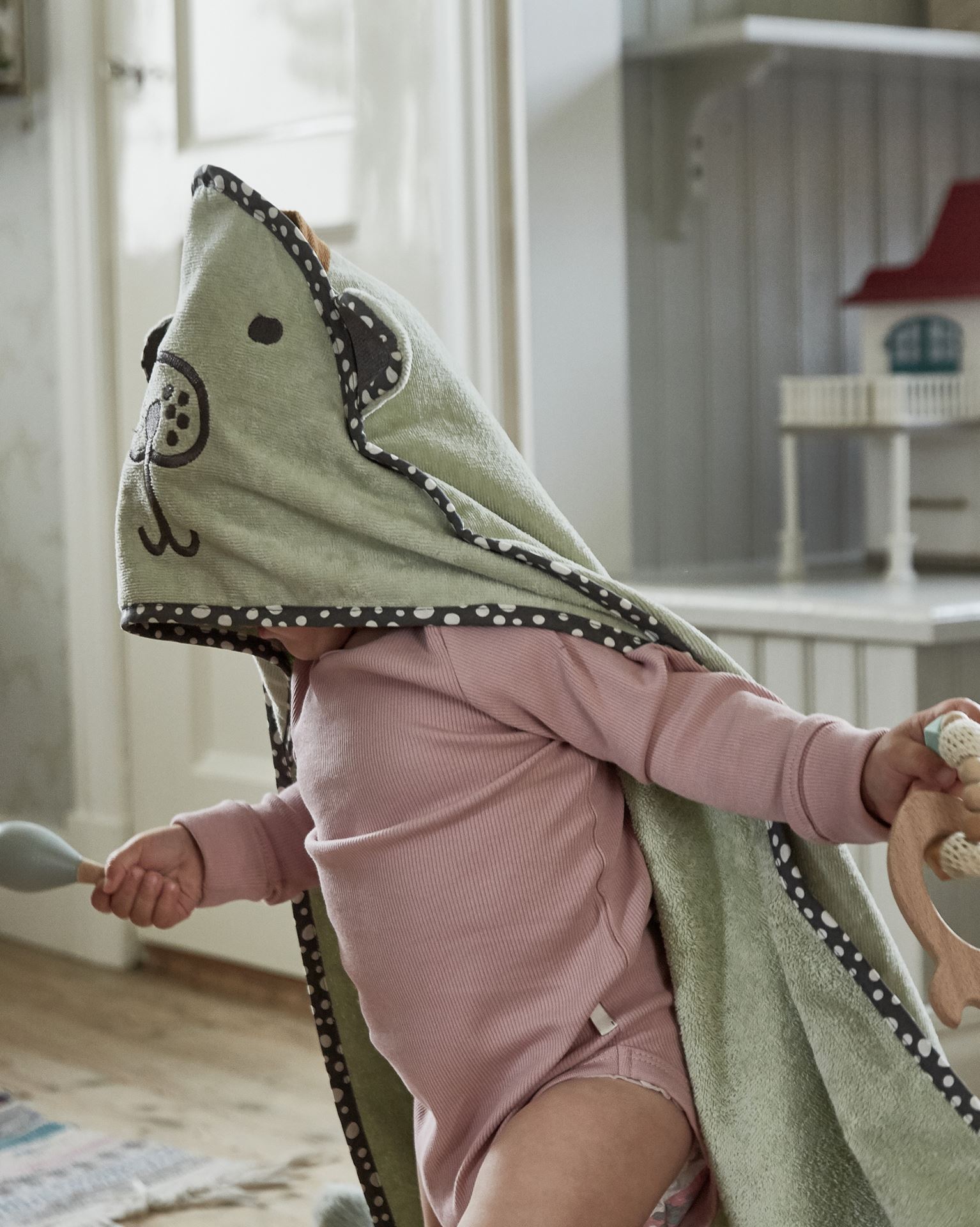 Hettehåndkle lindegrønn - 2