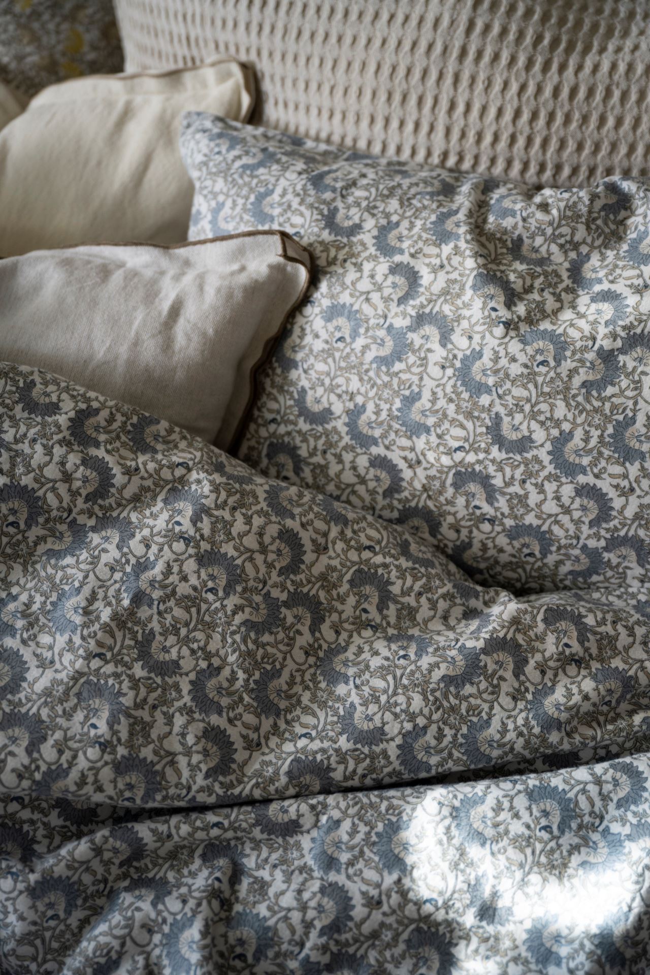 Flanell sengesett              multi blå - 2