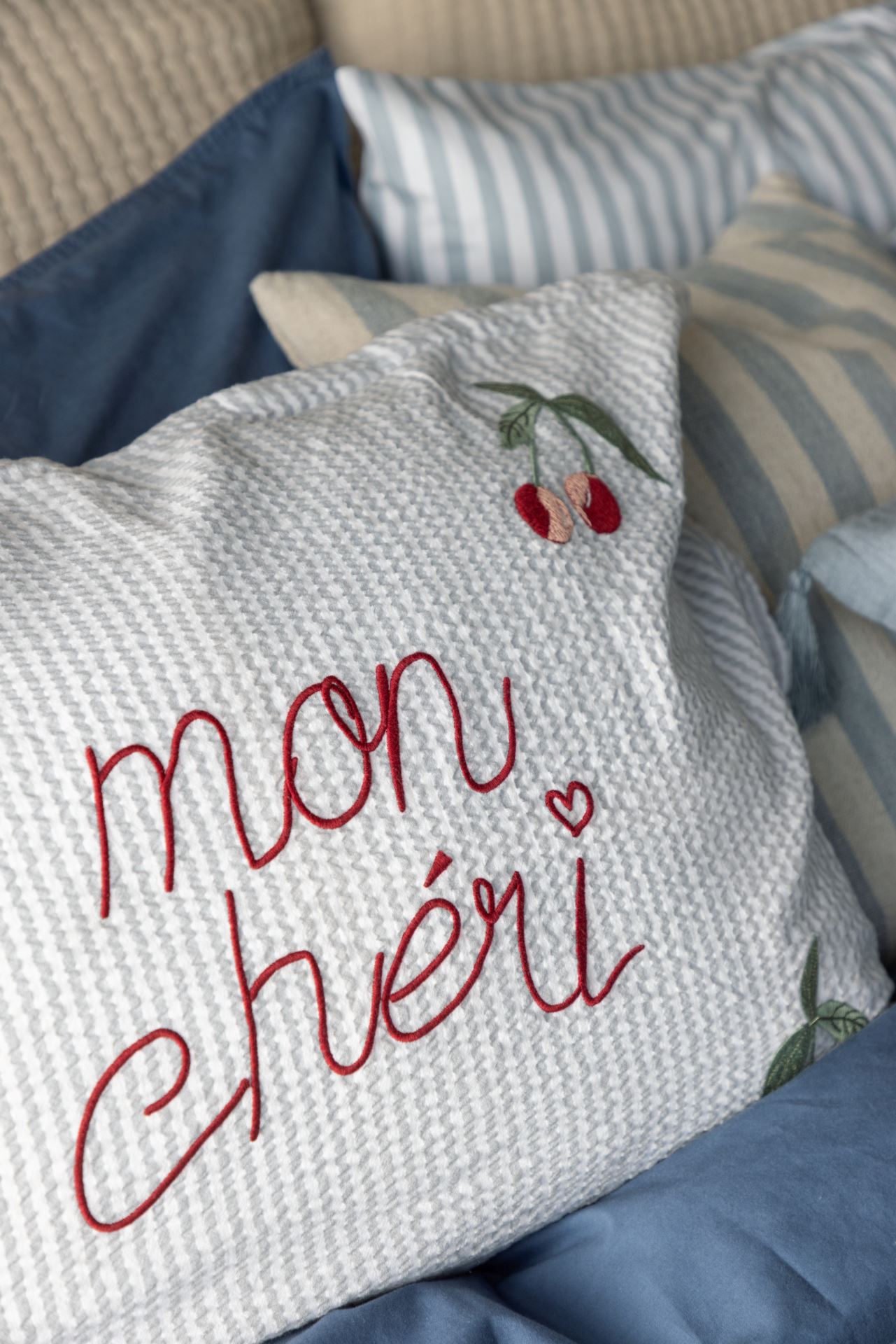 Bomull putevar blå - 2