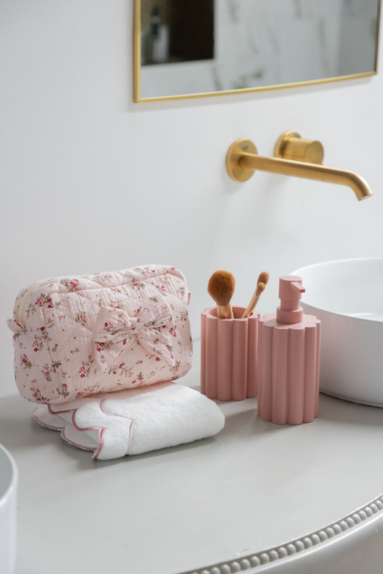 Toalettmappe lys rosa - 2