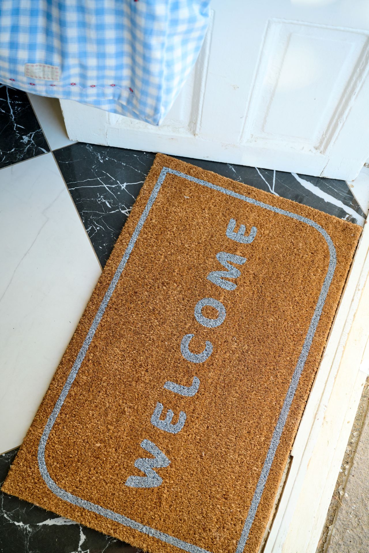 Dørmatte lys blå - 2