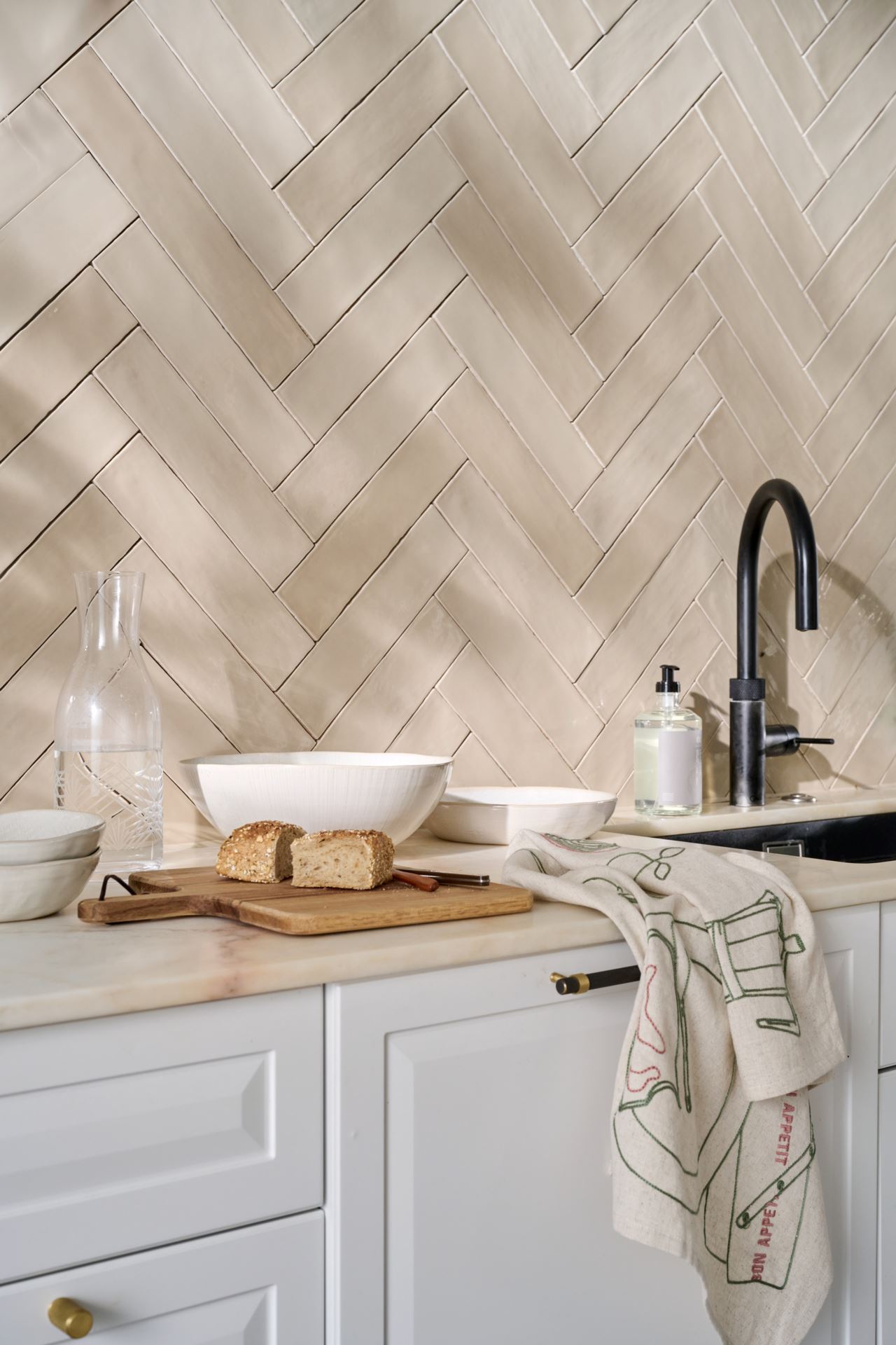 Kjøkkenhåndkle natur - 3