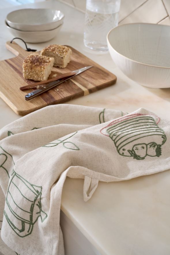 Kjøkkenhåndkle natur - 2