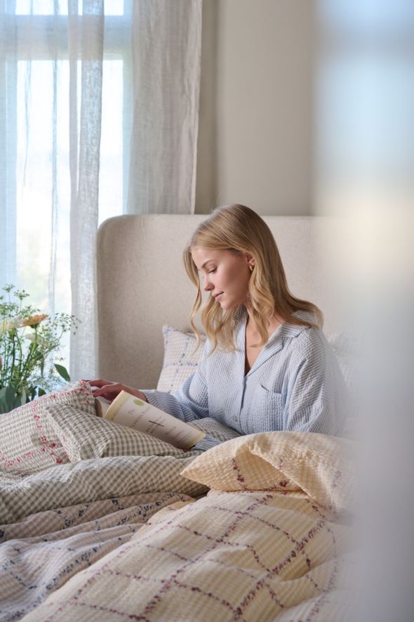 Krepp sengesett multi gul - 6