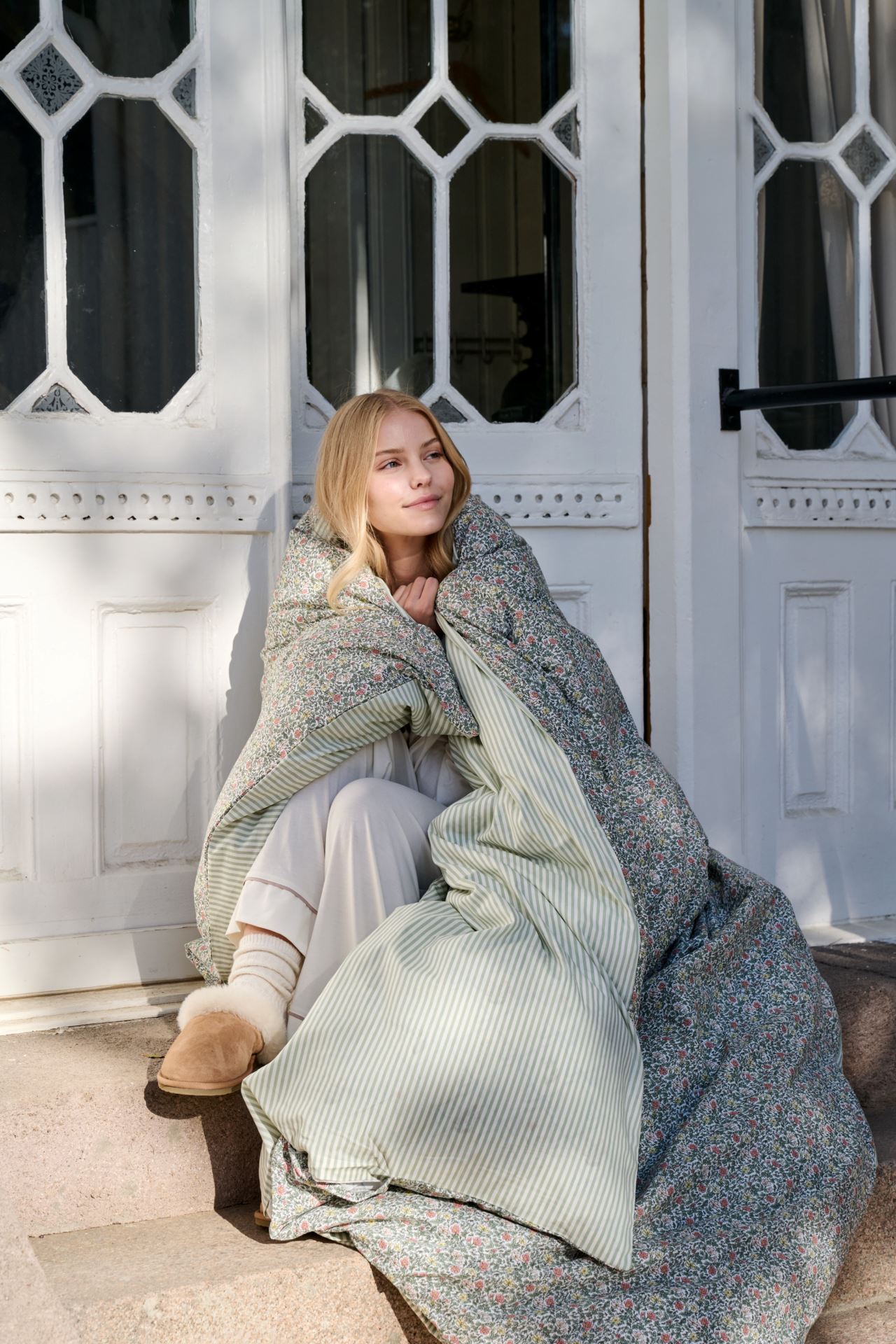 Bomull sengesett multi - 4