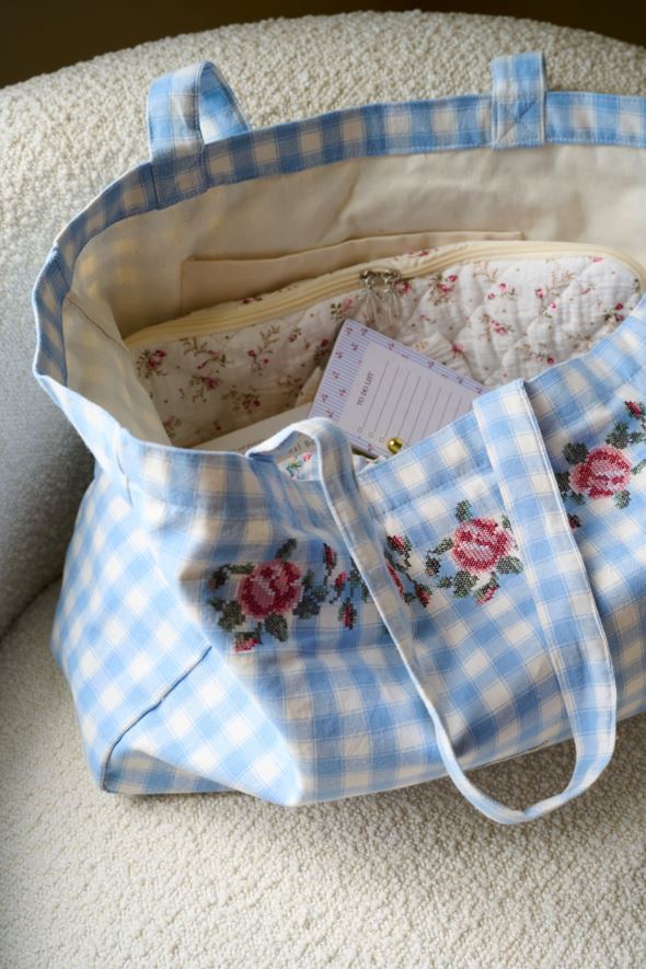 Totebag lys blå - 2