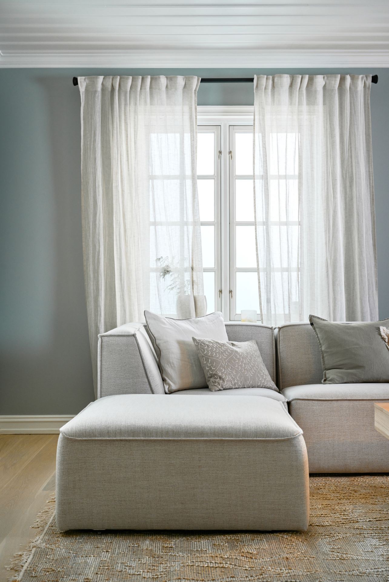 Modulsofa 1,5 seter uten armlener natur - 11