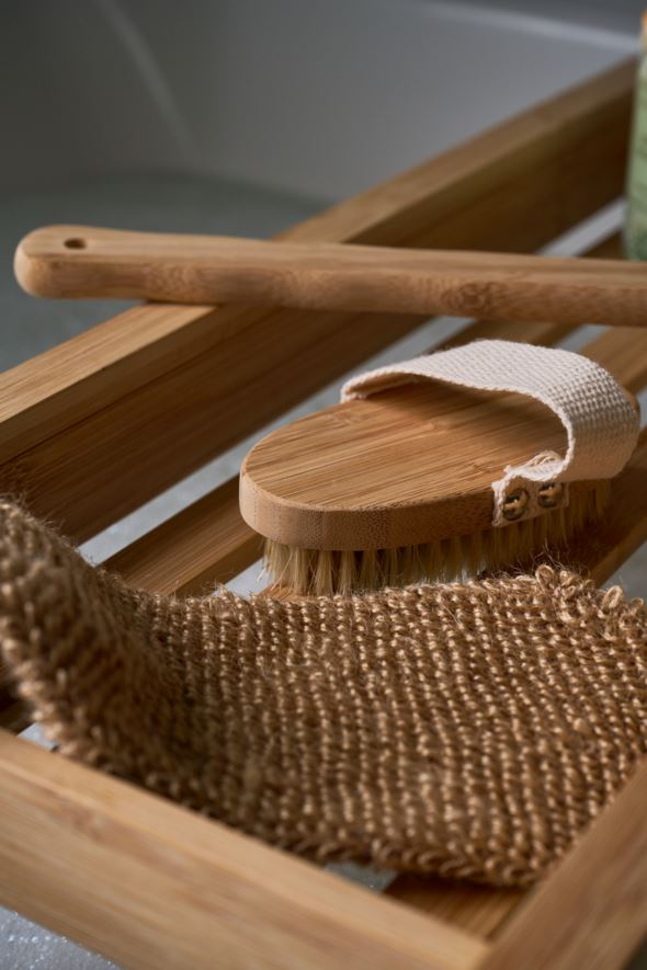 Bambus brett til badekar natur - 3