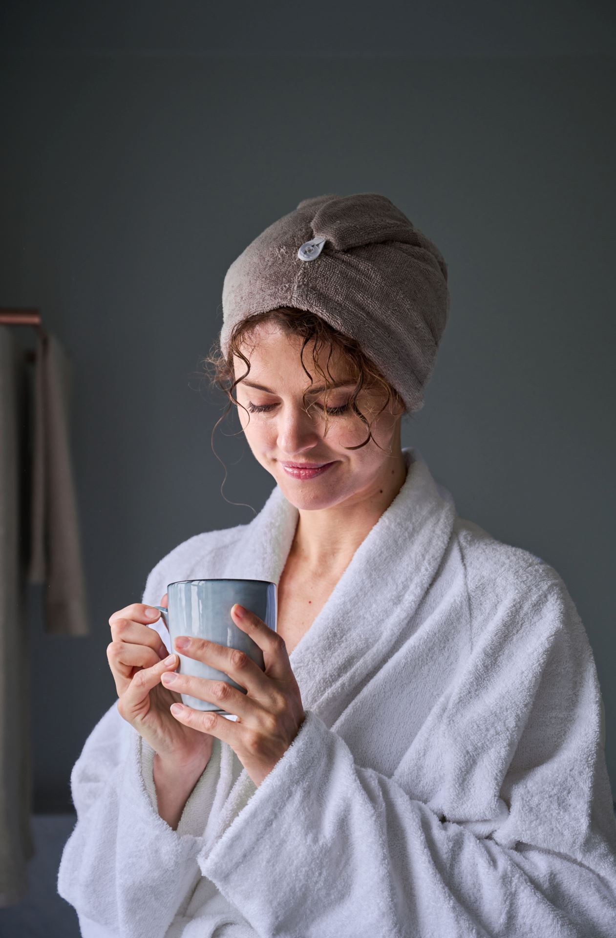 Hodehåndkle beige - 6