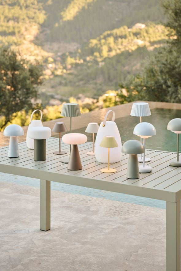 Led bordlampe lys beige - 4
