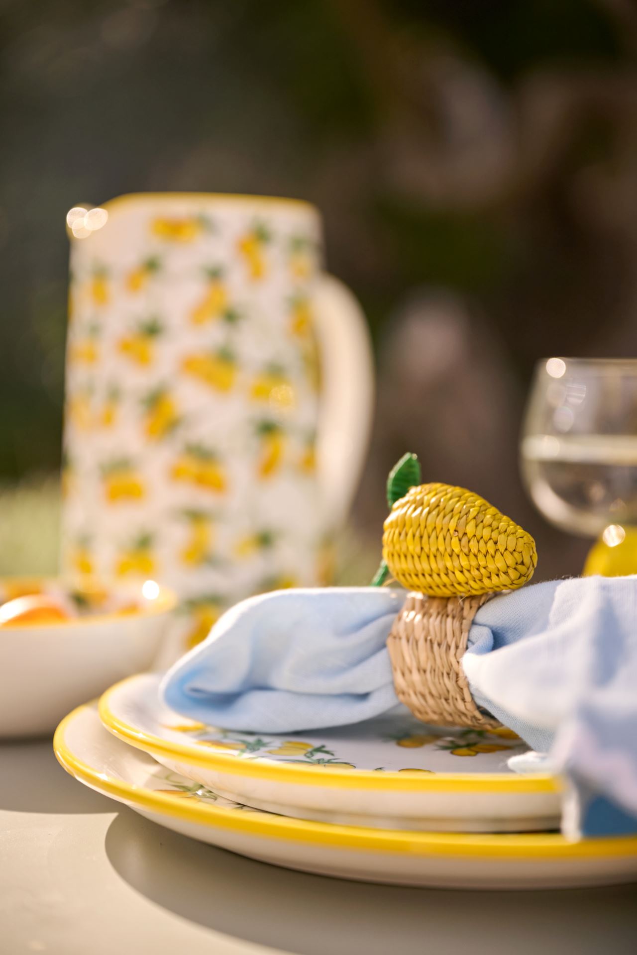 2 pk serviettring gul - 3