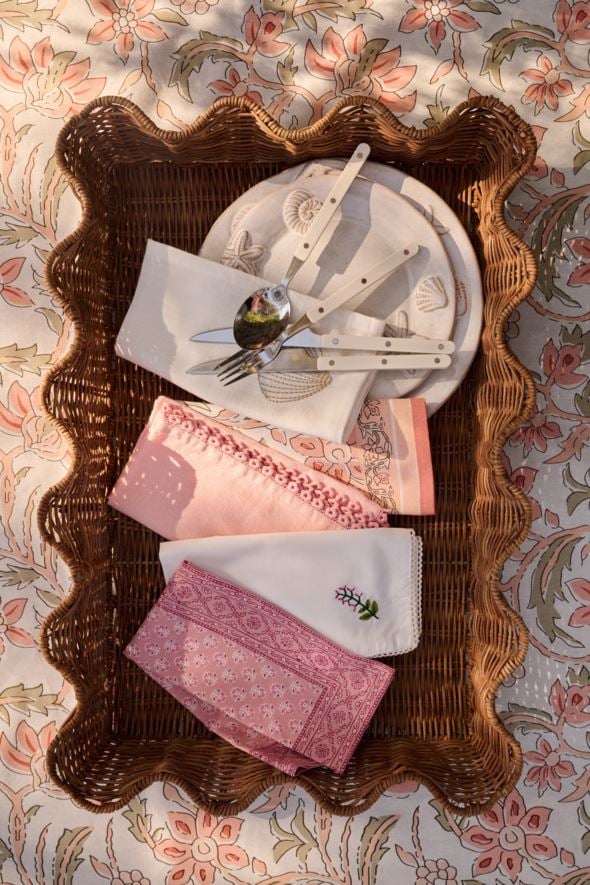 Tøyserviett aprikos - 3