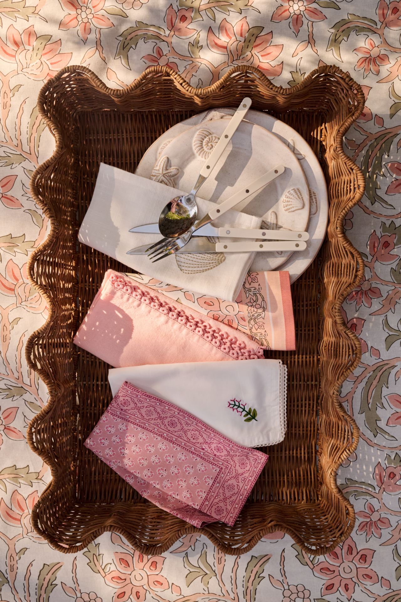 Tøyserviett aprikos - 3