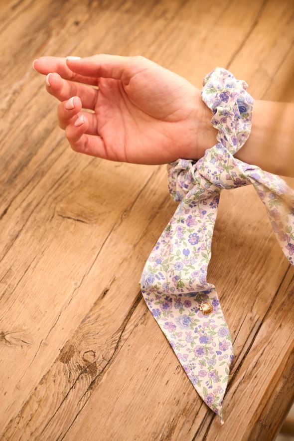 Hårstrikk multi blå - 4