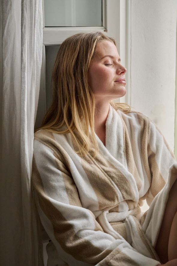 Badekåpe beige - 2