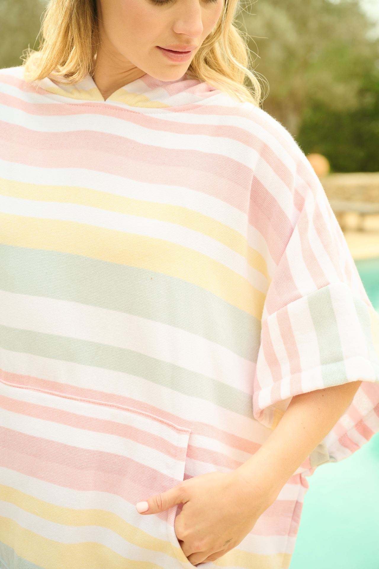 Poncho multi rosa - 3