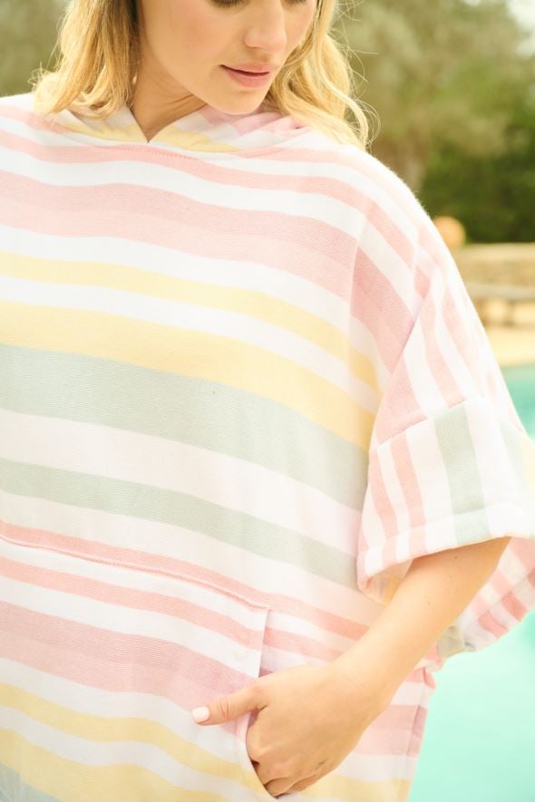 Poncho multi rosa - 3