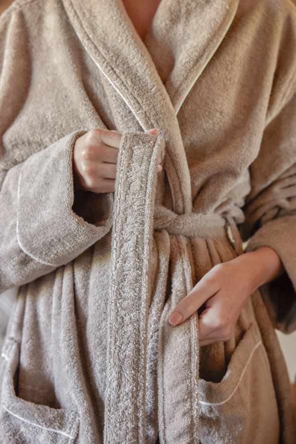 Badekåpe beige - 2