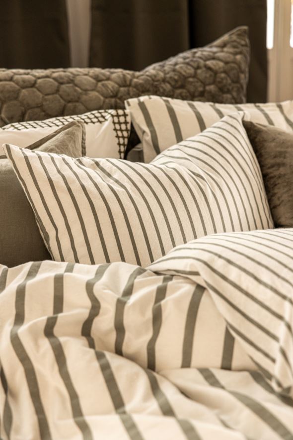 Flanell sengesett              olivengrønn - 6