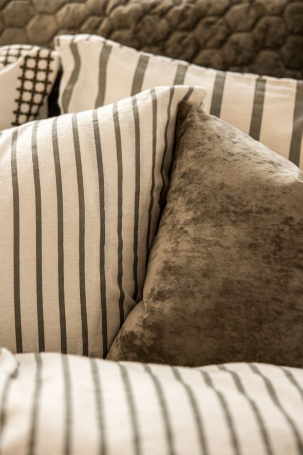 Flanell sengesett olivengrønn - 8