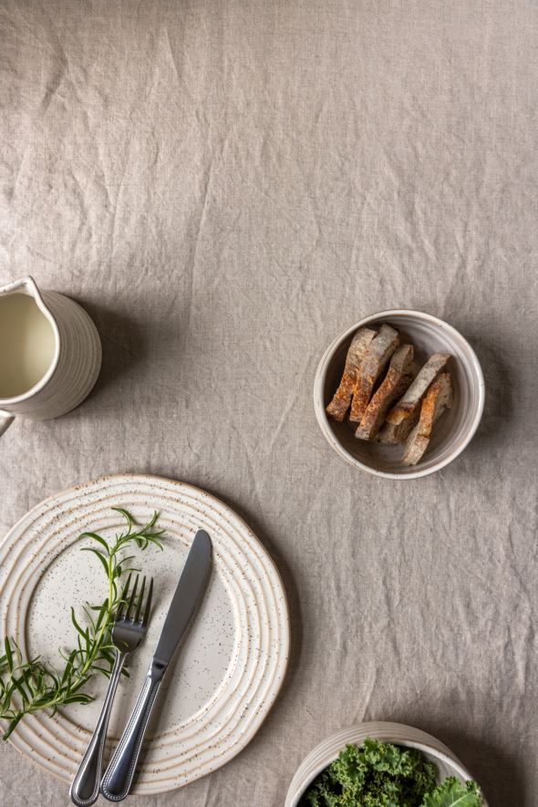 Middagstallerken lys beige - 5