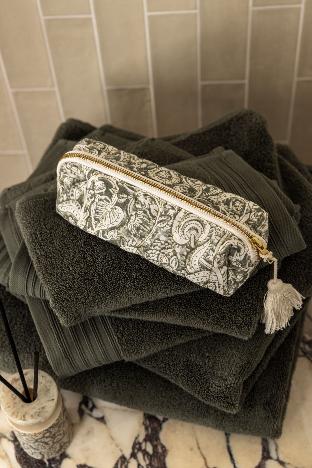 Gjestehåndkle olivengrønn - 3