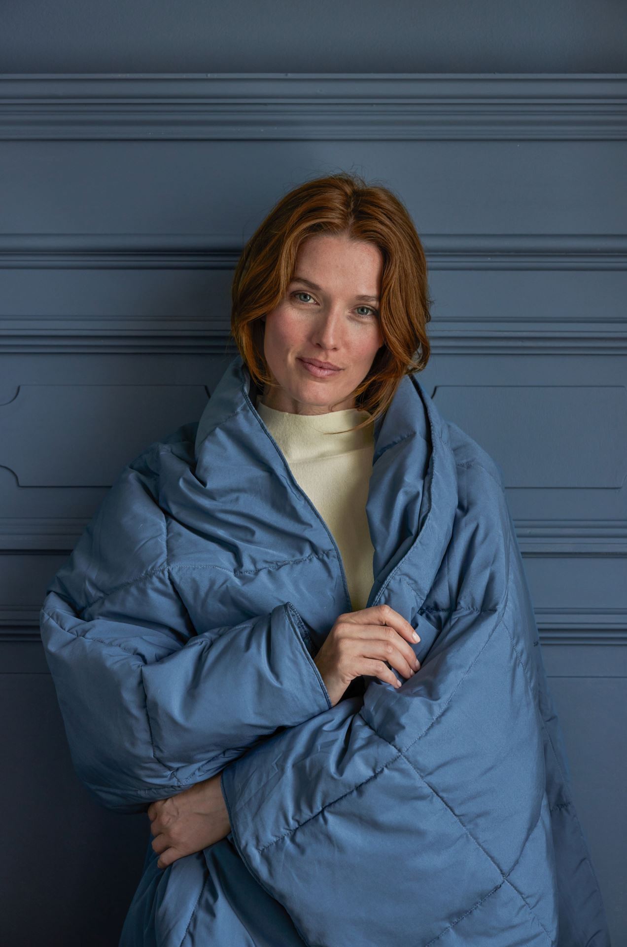 Dunpledd mørk blå - 3