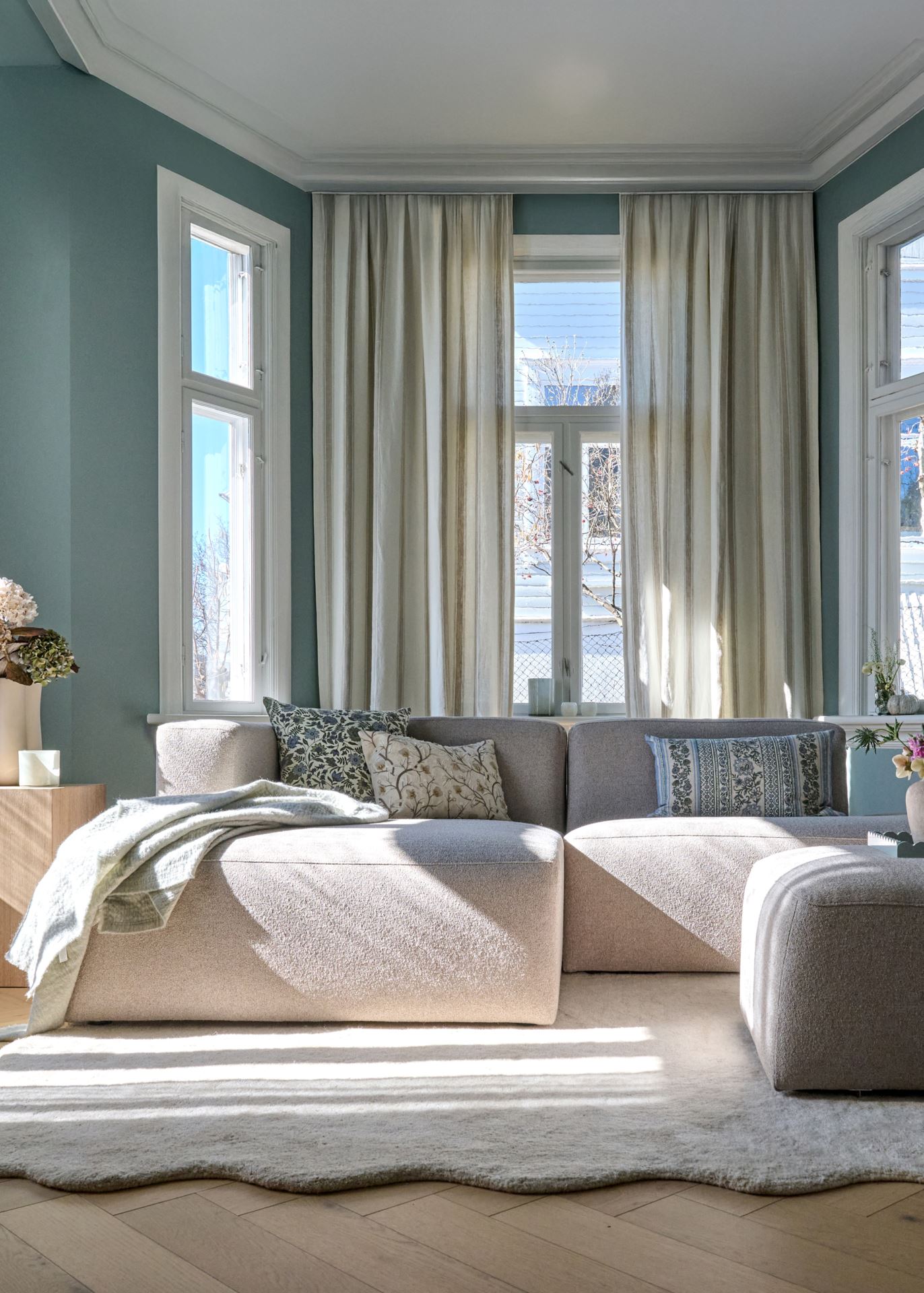 Modulsofa åpen ende høyre beige - 4