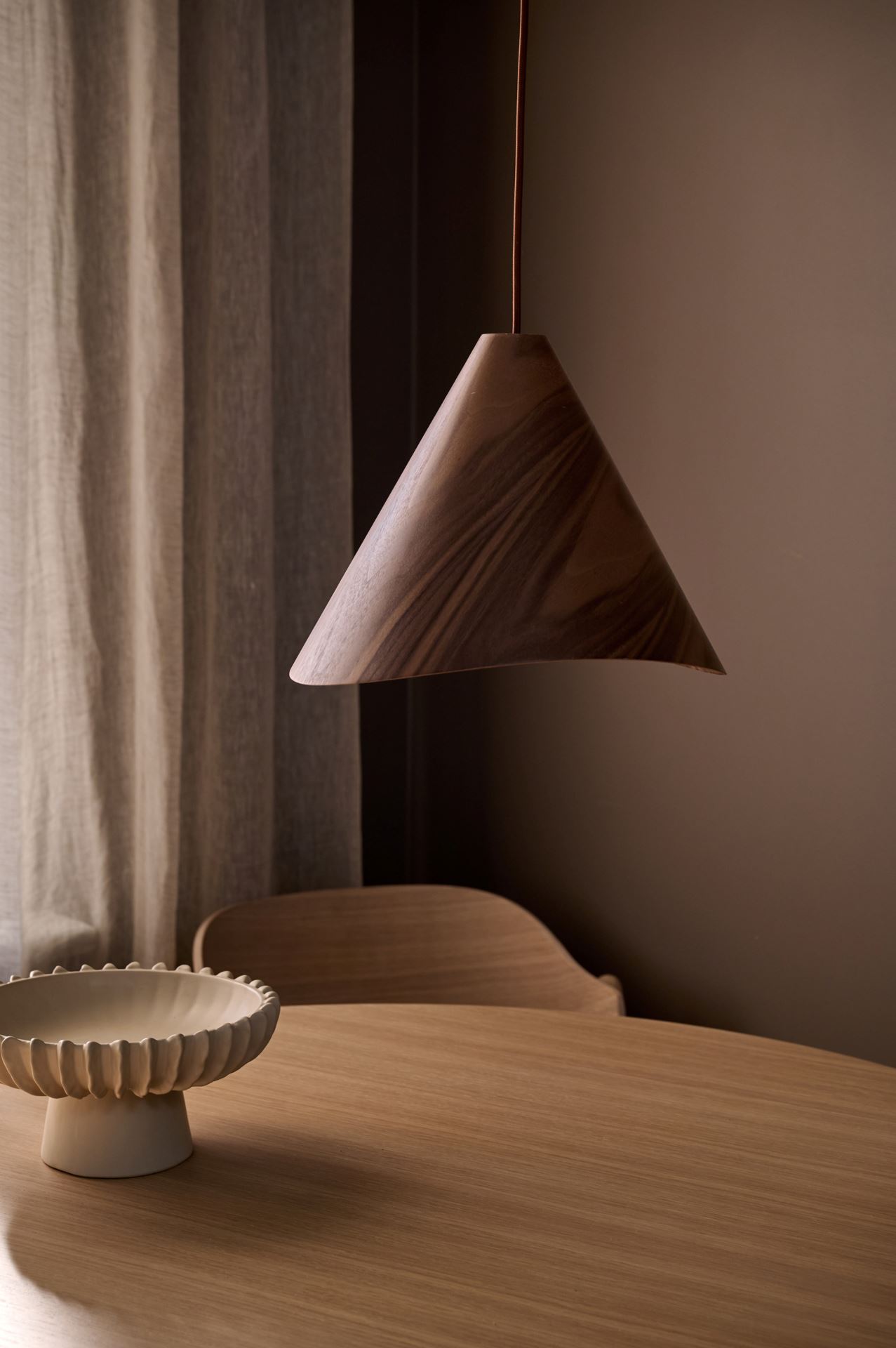 Taklampe brun - 25 cm ø33 brun - 1