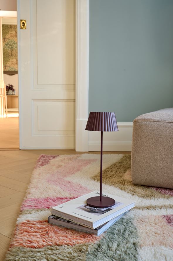 Led lampe burgunder - 2