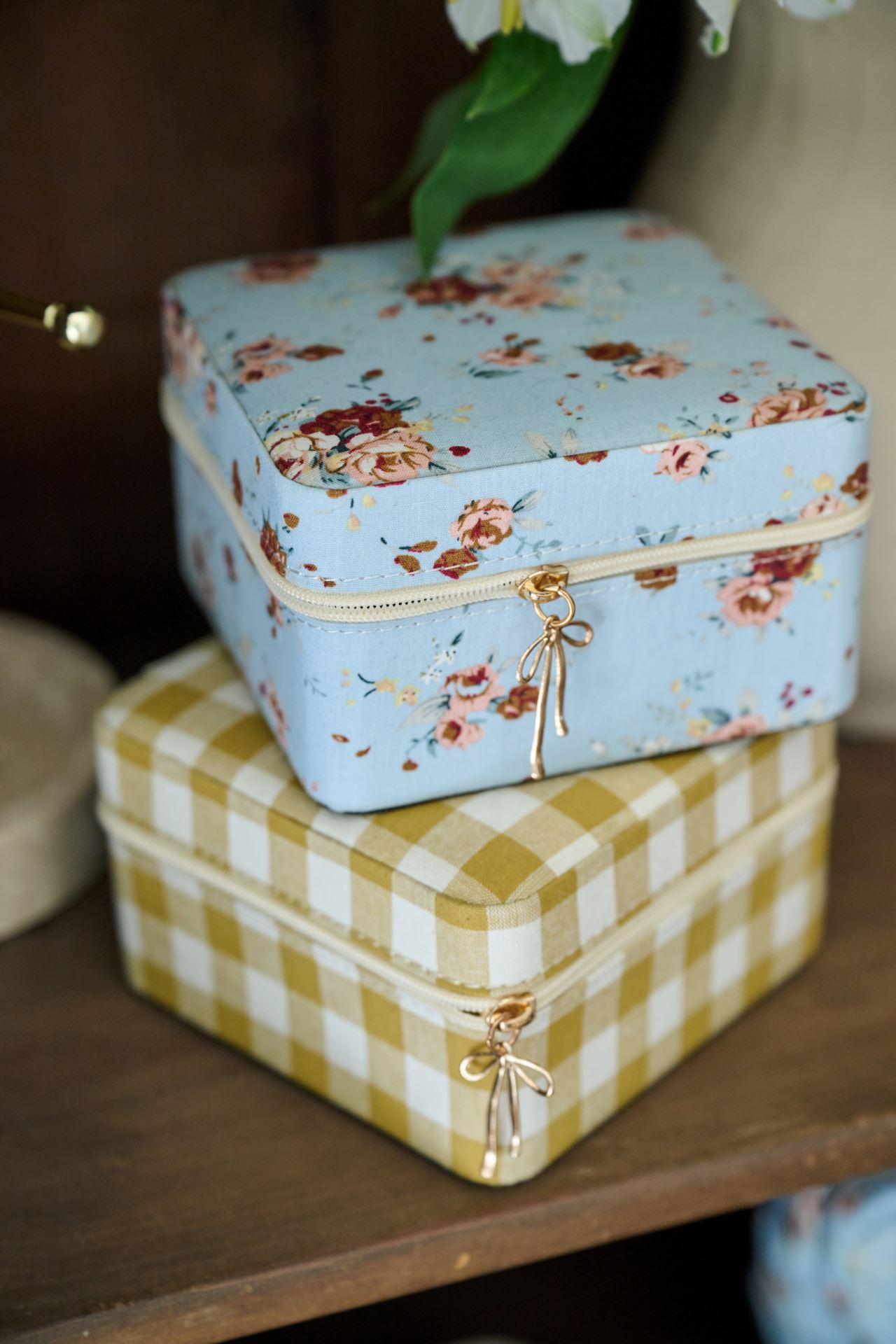 Smykkeskrin m/glidelås karri - 4