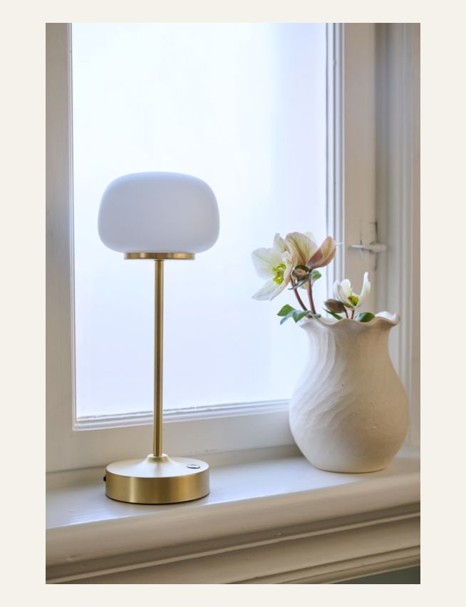 Led lampe messing - 2