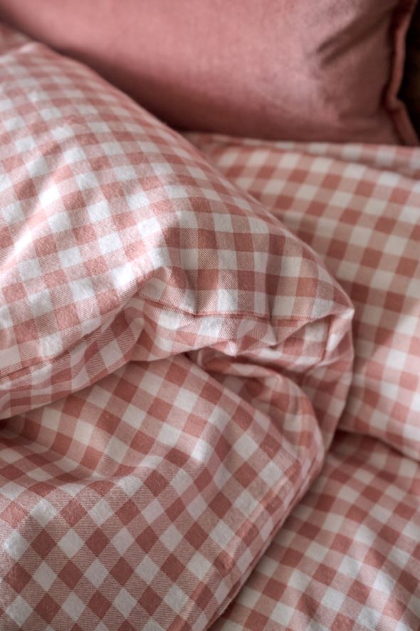 Flanell sengesett rosa - 3