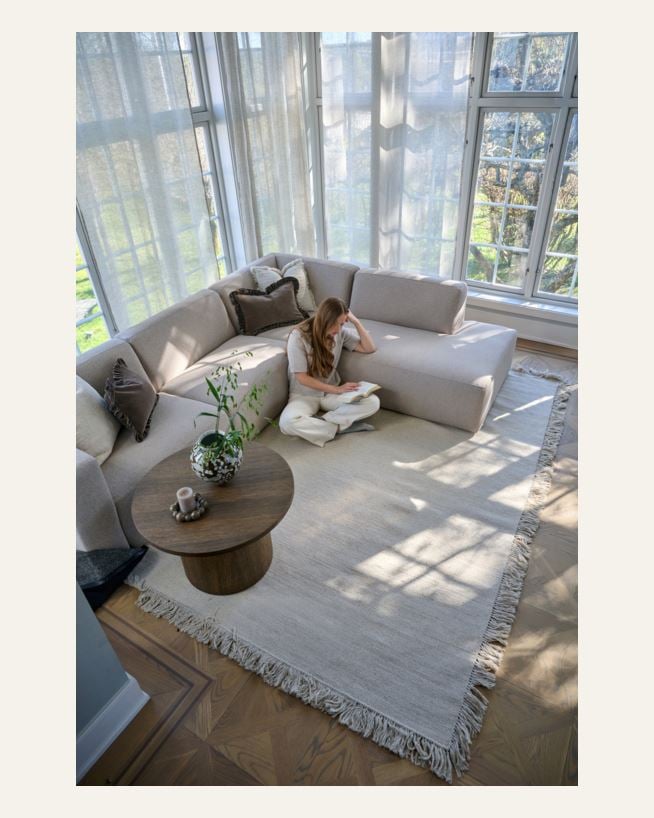 Sofabord brun - 75x75x49 cm ø75 brun - 1