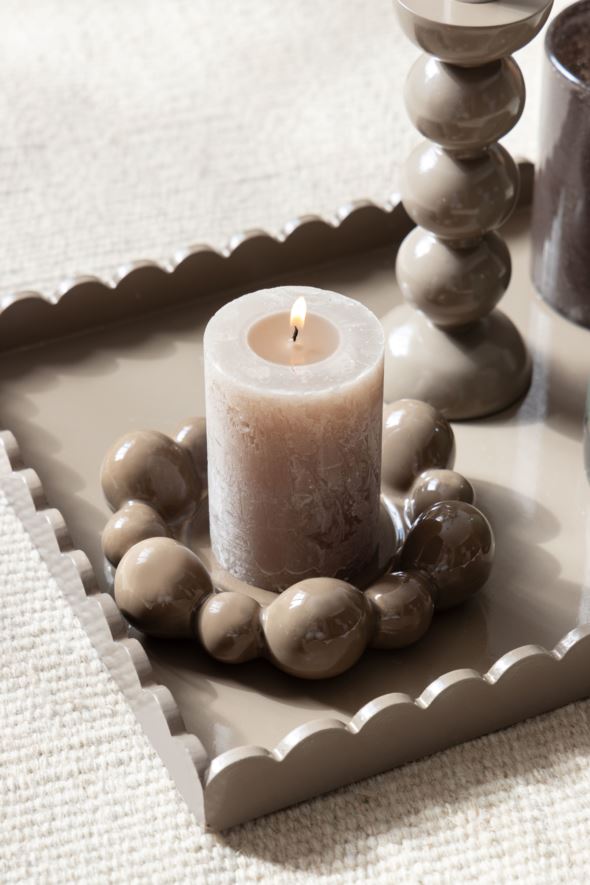 Lysholder taupe - 4