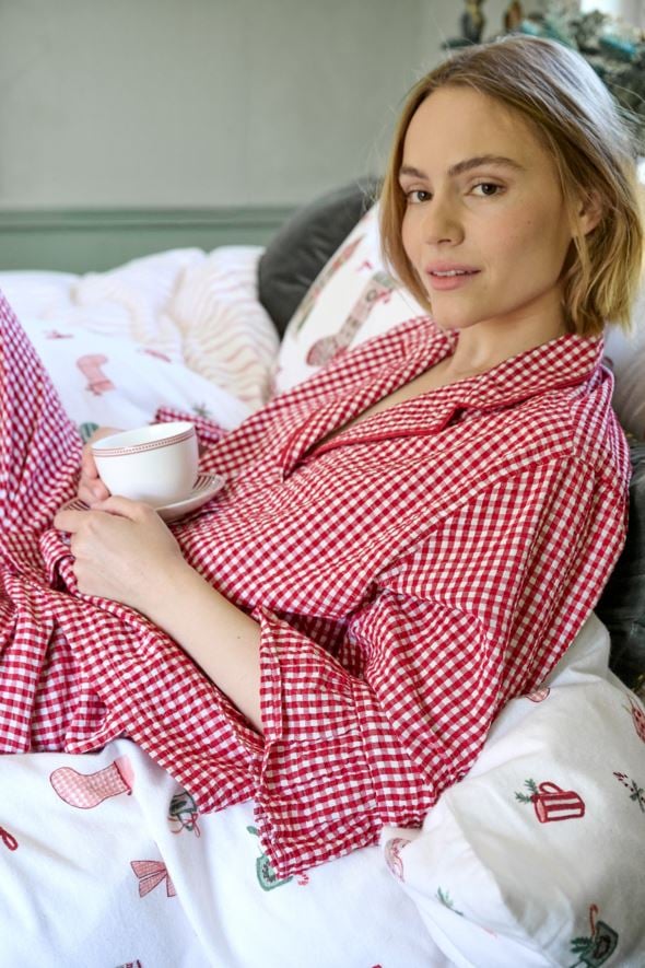 Pyjamasskjorte rød - 3