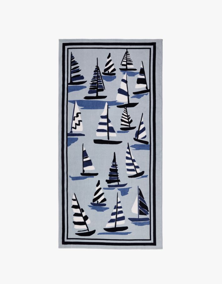 Badehåndkle blå - 90x180 cm blå - 1