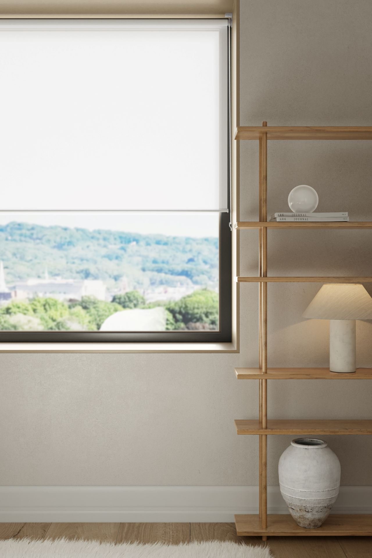 Rullegardin transparent offwhite - 4